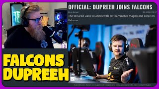 fl0m Reacts to dupreeh Joins Falcons [upl. by Ias253]