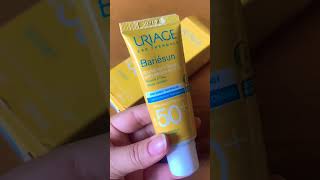 uriage bariésun crème solaire spf 50 واقي شمسي للبشرة ذهنية [upl. by Hawken]