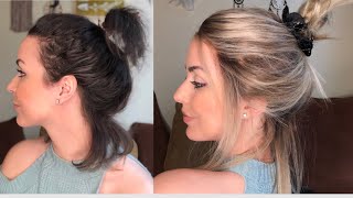 How to put a lace front wig in a ponytail  Hairalicious wig [upl. by Murdock368]