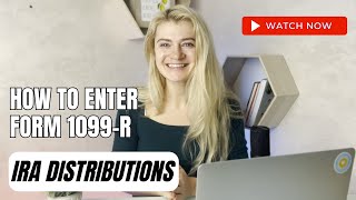 IRA Distributions and How to enter Form 1099R  How to prepare form 1040 in 2023 [upl. by Ymirej394]