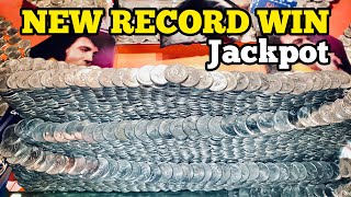 NEW RECORD WIN Inside The High Limit Coin Pusher Jackpot WON MONEY ASMR [upl. by Ramu]