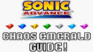 Chaos Emerald Locations Guide Maps amp Special Zones  Sonic Advance [upl. by Eiramanit]