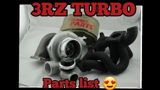 3rz turbo parts list what you need for a stock ECU setup [upl. by Embry]