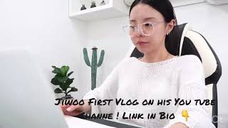 Jiwoo first Vlog on her you tube channel  Link in bio [upl. by Atiuqer895]