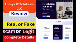 Unisys IT Solutions LLC Review THIS IS A SCAM Scammed By Unisys IT Solutions LLC Report Them Now [upl. by Kinemod327]