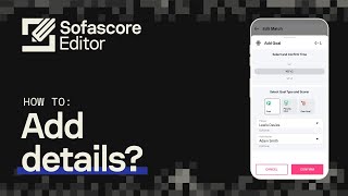 Sofascore Editor  Tutorial Video  How To Add Details [upl. by Iur150]