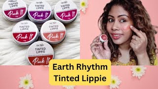 Earth Rhythm Lippie Puck It Lip Balm with SPF 30 Swatches amp ReviewAll 6 shadesearthrhythm shorts [upl. by Peursem]