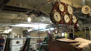 Starting up the triple expansion engine on PS Waverley engine steam paddlesteamer pswaverley [upl. by Nnalatsyrc]