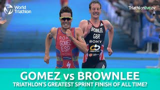 Gomez V Brownlee  An all time great sprint finish [upl. by Argella]