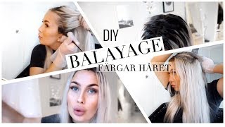 FÄRGAR HÅRET  balayage på blondt hår [upl. by Kamillah656]