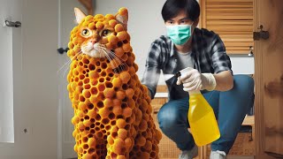 Poor Cat Infected with New Virus ⎮ Kind Doctor ⎮ Cute Cat 🦠🧑‍⚕️🐱 cat aicats catvideos2024 [upl. by Goodden]