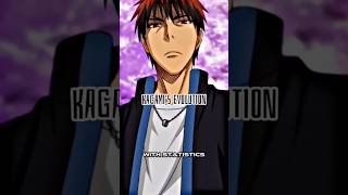 Kagamis evolution with stats 🔥 anime kurokonobasket [upl. by Melc751]