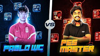 PES MASTER 🆚 PABLO WC 😍  GAMEPLAY AGAINST CLAN MEMBER 🥵 [upl. by Jea144]