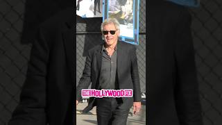 Harrison Ford Pulls Up Looking Suave At Jimmy Kimmel Live Studios In Hollywood CA [upl. by Eberly106]