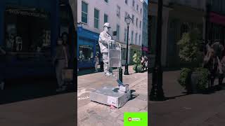 Hollywood Silver man 🤣 prank with Girl ytshorts shorts youtubeshorts silverman funny [upl. by Yenruoc]