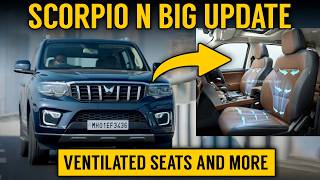 Scorpio N now gets ventilated seats  Scorpio N 2024 launched  Z8 select z8 and z8L new features [upl. by Searle]