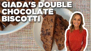 Giada De Laurentiis Double Chocolate Holiday Biscotti  Food Network [upl. by Eniroc]