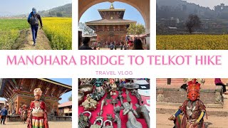 MANOHARA BRIDGE TO CHANGUNARAYAN TO TELKOT HIKE • ONE DAY HIKE AROUND KATHMANDU • BATUWA TRIP • HIKE [upl. by Riocard]