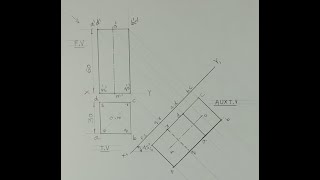 Auxiliary view  1  Engineering drawing  Technical drawing [upl. by Raclima755]