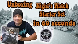 Unboxing Nights Watch Starter Set in 60 seconds [upl. by Onibla]