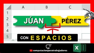 Como CONCATENAR en excel NOMBRES y APELLIDOS [upl. by Leifer]