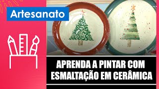 Aprenda a pintar com esmaltação em cerâmica com a ceramista Luciana Thomaz – 041124 [upl. by Eenad]