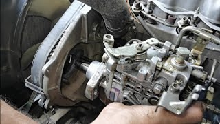 how to easy diesel pump fitting 4d56 engine  mitsubishi pajero engine [upl. by Ajroj]