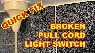 QUICK FIX FOR BROKEN PULL SWITCH SAVE ££  Daily Bodge amp Quick Fix  our home renovation journey [upl. by Lemaceon]