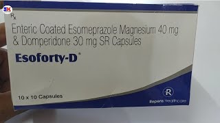 Esoforty D Capsule  Esomeprazole and Domperidone Capsules  Esoforty D Capsule Uses Benefits Dosage [upl. by Sirref330]