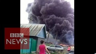 MH17 New footage shows crash aftermath  BBC [upl. by Tertias]