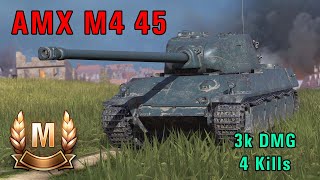 World of Tanks  AMX M4 45  Ace Tanker  Siegfried Line [upl. by Elene]