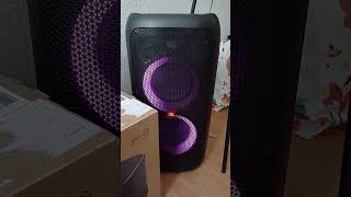 Jbl partybox 100 bass test with Light and bass boosted 1 [upl. by Ralyat]