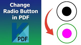 How to change radio buttons in pdf using Kofax Power PDF [upl. by Arraik]