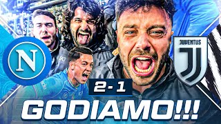 💦 GODIAMOOO NAPOLI 21 JUVENTUS  LIVE REACTION NAPOLETANI AL MARADONA HD [upl. by Adnalay]