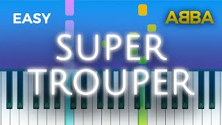 ABBA  Super Trouper  EASY Piano TUTORIAL by Piano Fun Play [upl. by Odin]