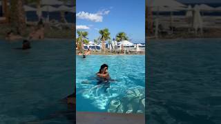 The best pool day ever reels subscribe holiday travelvlog travel tiktok greece couplegoals [upl. by Asiram]