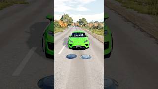 Lamborghini Cars vs 2 Hydraulic Crush  BeamNGDrive shorts beamng [upl. by Aihsena110]