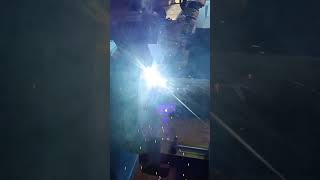 TUBEPLATE ROBOTIC WELDING WITH POSITIONER weldingrobottubeplatewelding [upl. by Nagn805]