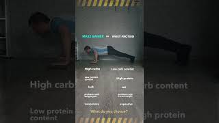 MASS GAINER vs WHEY PROTEIN fitness mealplan [upl. by Giuliana]