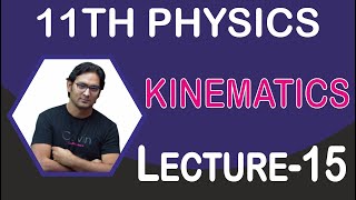 KINEMATICS  LECTURE 15 [upl. by Seta]