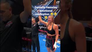 Daniella Hemsley flashes crowd after Kingpyn Boxing victory to express herself [upl. by Aseeral]