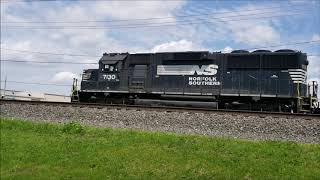 Norfolk Southern 7130 Coupling amp Departure Swanton Ohio [upl. by Hach]