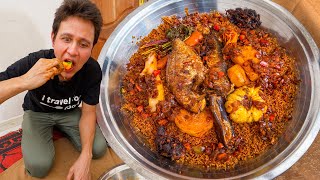 BEST West African Food ORIGINAL JOLLOF RICE in Senegal Africa Don’t Miss It [upl. by Paradies]