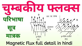 चुम्बकीय फ्लक्स Magnetic Flux chumbkiya flux  chumbkiya flux ki paribhasha aur si matrak [upl. by Glynas948]