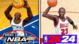 Dunking With Michael Jordan In Every NBA 2K [upl. by Risan]