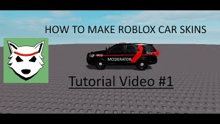 How to make Roblox Car Skins  ML Gamer [upl. by Krischer]