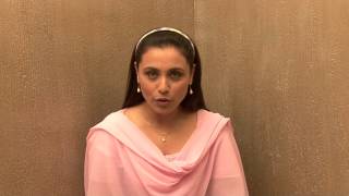 Rani Mukerjis special message for fans  Aiyyaa [upl. by Ecyarg]