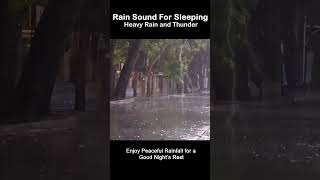 Deep Sleep Relaxing Rain Sounds Enjoy Peaceful Rainfall and Thunder shorts [upl. by Brie]