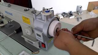 Installation Video of YUMA direct drive motor for lockstitch sewing machine [upl. by Francklyn]