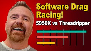 Software Drag Racing M1 vs 5950X vs Threadripper [upl. by Earleen51]